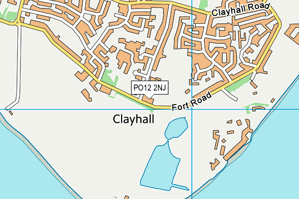 PO12 2NJ map - OS VectorMap District (Ordnance Survey)