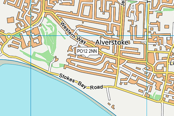 PO12 2NN map - OS VectorMap District (Ordnance Survey)