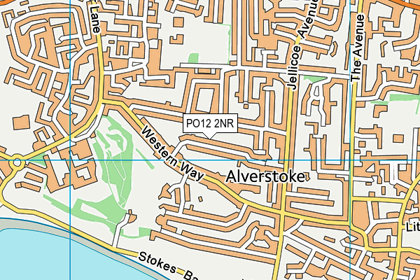 PO12 2NR map - OS VectorMap District (Ordnance Survey)