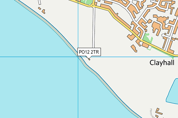 PO12 2TR map - OS VectorMap District (Ordnance Survey)
