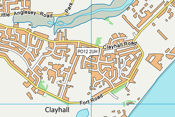 PO12 2UH map - OS VectorMap District (Ordnance Survey)