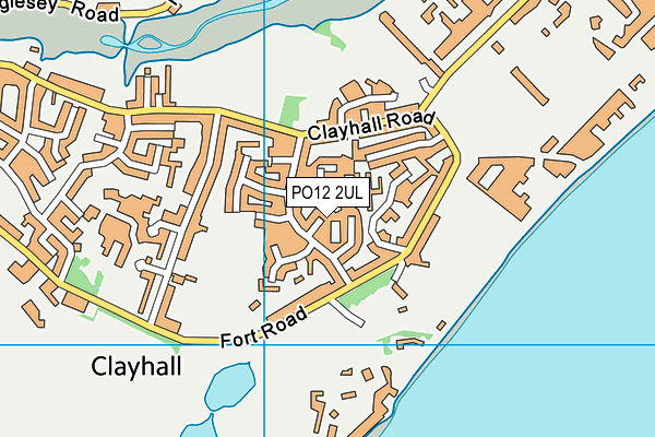 PO12 2UL map - OS VectorMap District (Ordnance Survey)