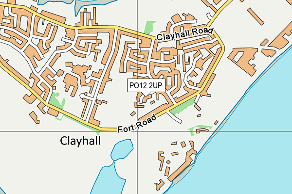 PO12 2UP map - OS VectorMap District (Ordnance Survey)