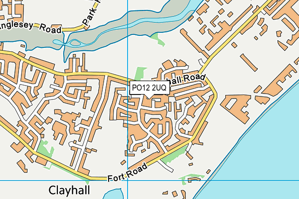 PO12 2UQ map - OS VectorMap District (Ordnance Survey)