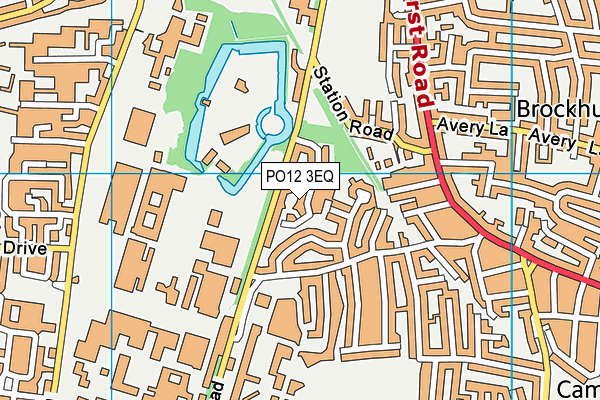 PO12 3EQ map - OS VectorMap District (Ordnance Survey)
