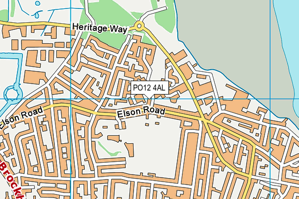 PO12 4AL map - OS VectorMap District (Ordnance Survey)
