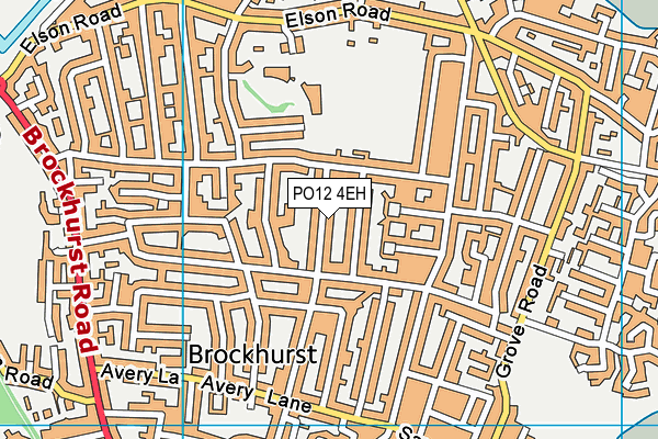 PO12 4EH map - OS VectorMap District (Ordnance Survey)