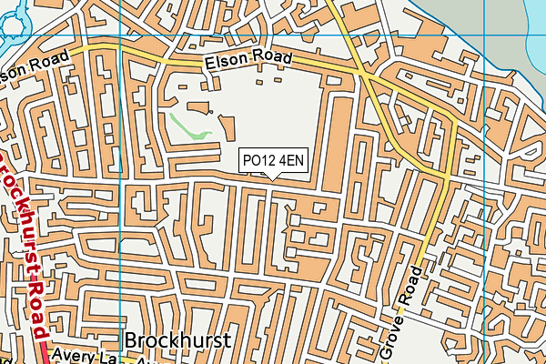 PO12 4EN map - OS VectorMap District (Ordnance Survey)