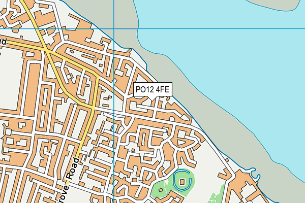 PO12 4FE map - OS VectorMap District (Ordnance Survey)