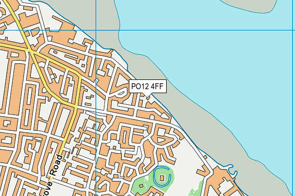 PO12 4FF map - OS VectorMap District (Ordnance Survey)