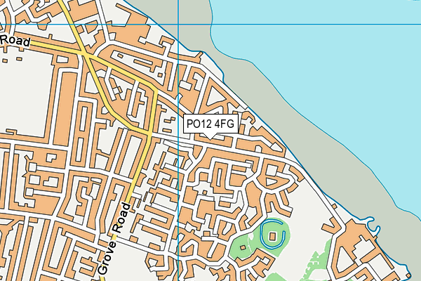 PO12 4FG map - OS VectorMap District (Ordnance Survey)