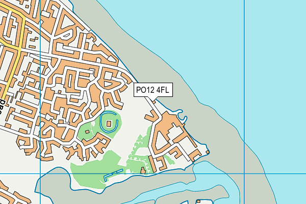 PO12 4FL map - OS VectorMap District (Ordnance Survey)
