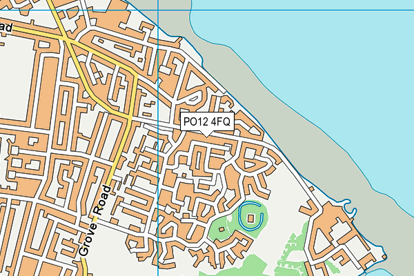 PO12 4FQ map - OS VectorMap District (Ordnance Survey)