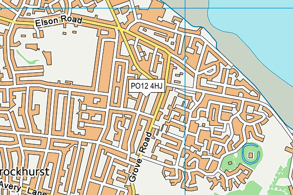 PO12 4HJ map - OS VectorMap District (Ordnance Survey)