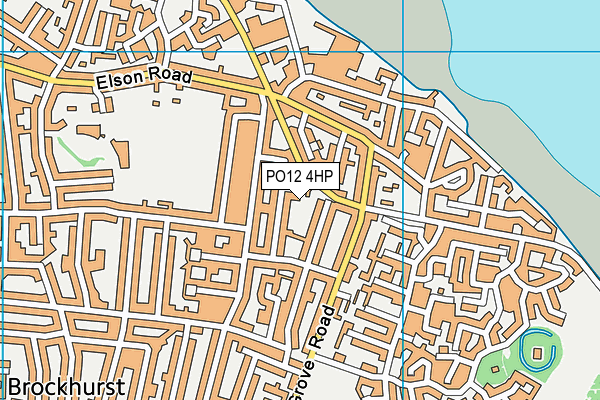 PO12 4HP map - OS VectorMap District (Ordnance Survey)