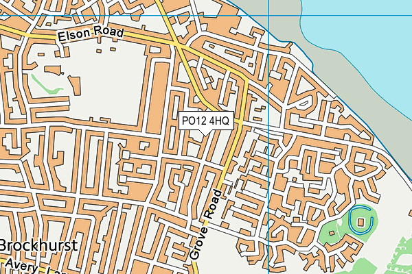 PO12 4HQ map - OS VectorMap District (Ordnance Survey)