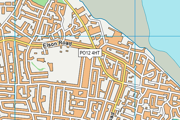 PO12 4HT map - OS VectorMap District (Ordnance Survey)