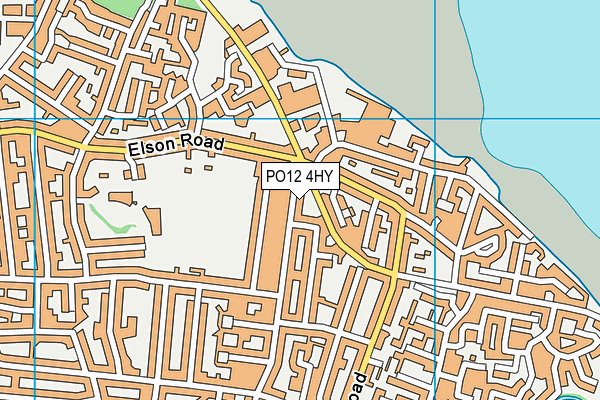 PO12 4HY map - OS VectorMap District (Ordnance Survey)