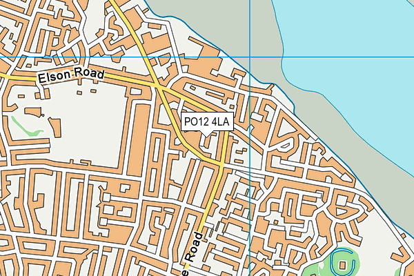 PO12 4LA map - OS VectorMap District (Ordnance Survey)