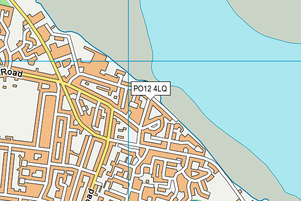 PO12 4LQ map - OS VectorMap District (Ordnance Survey)