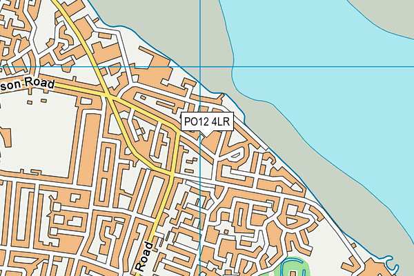 PO12 4LR map - OS VectorMap District (Ordnance Survey)