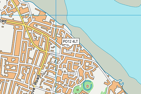PO12 4LT map - OS VectorMap District (Ordnance Survey)