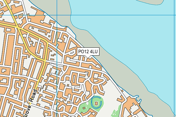 PO12 4LU map - OS VectorMap District (Ordnance Survey)