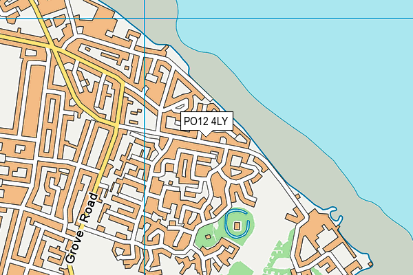 PO12 4LY map - OS VectorMap District (Ordnance Survey)