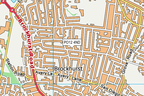 PO12 4ND map - OS VectorMap District (Ordnance Survey)