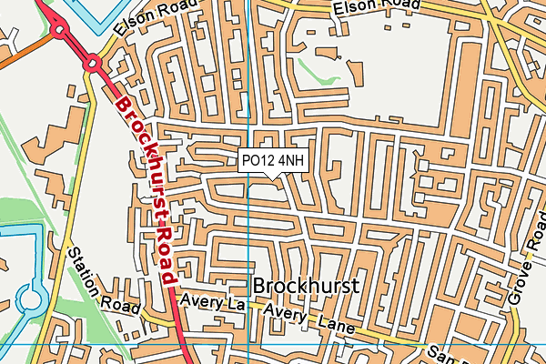 PO12 4NH map - OS VectorMap District (Ordnance Survey)