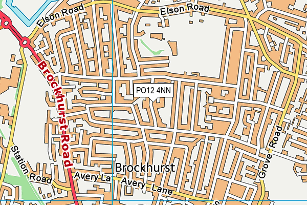 PO12 4NN map - OS VectorMap District (Ordnance Survey)