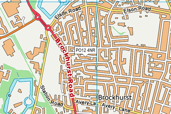 PO12 4NR map - OS VectorMap District (Ordnance Survey)