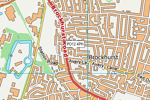 PO12 4PH map - OS VectorMap District (Ordnance Survey)