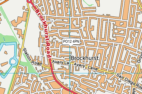 PO12 4PN map - OS VectorMap District (Ordnance Survey)