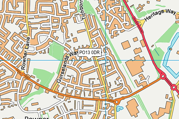 PO13 0DR map - OS VectorMap District (Ordnance Survey)