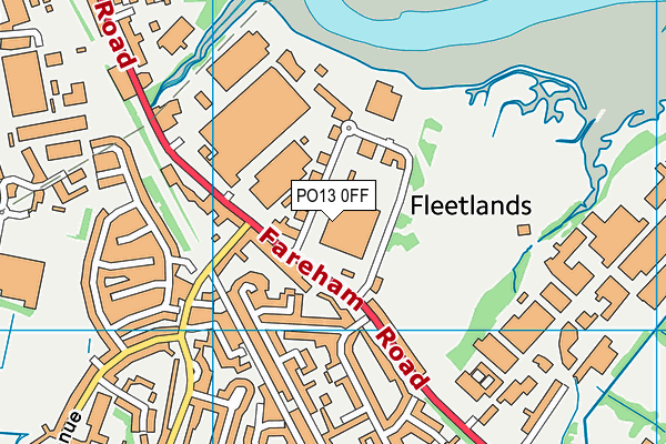 PO13 0FF map - OS VectorMap District (Ordnance Survey)