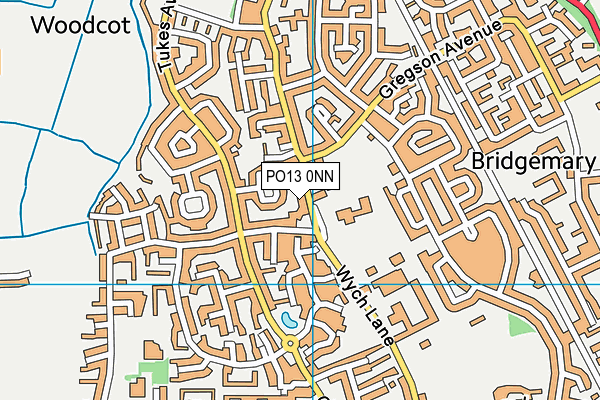 PO13 0NN map - OS VectorMap District (Ordnance Survey)