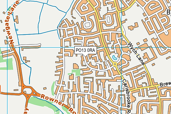 PO13 0RA map - OS VectorMap District (Ordnance Survey)