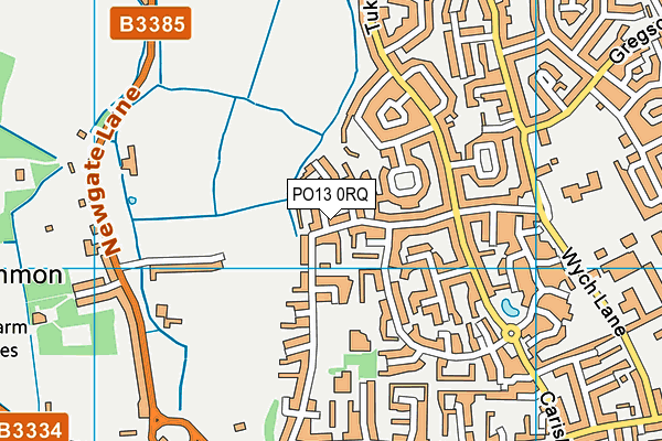 PO13 0RQ map - OS VectorMap District (Ordnance Survey)