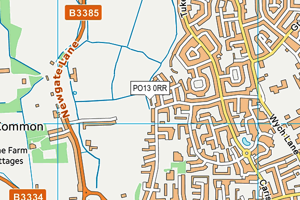 PO13 0RR map - OS VectorMap District (Ordnance Survey)