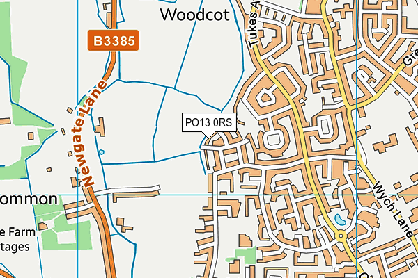 PO13 0RS map - OS VectorMap District (Ordnance Survey)