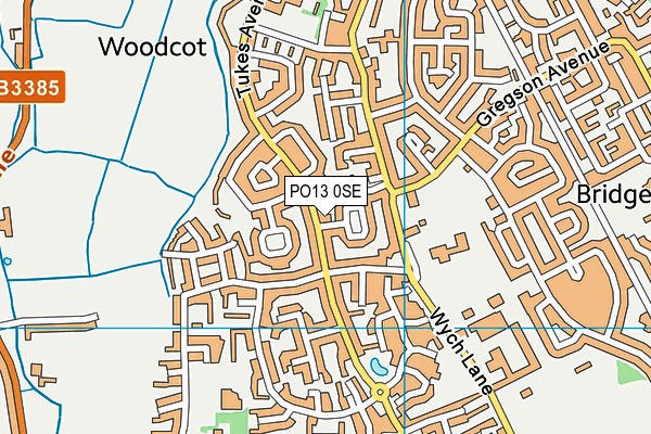 PO13 0SE map - OS VectorMap District (Ordnance Survey)