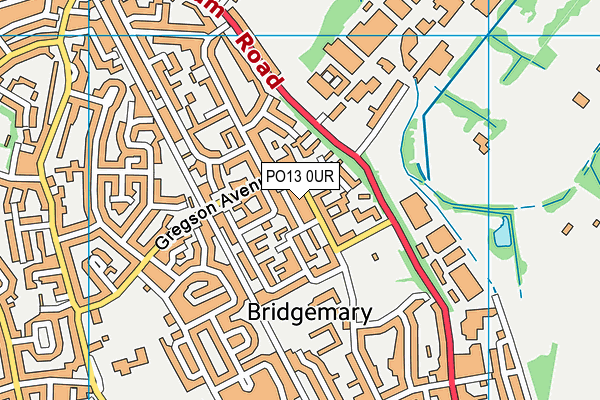 PO13 0UR map - OS VectorMap District (Ordnance Survey)