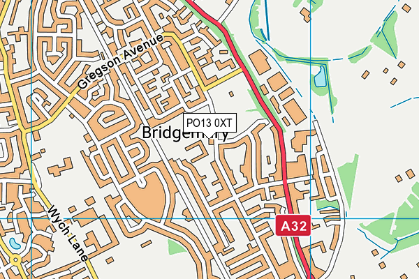 Bedenham Primary School map (PO13 0XT) - OS VectorMap District (Ordnance Survey)