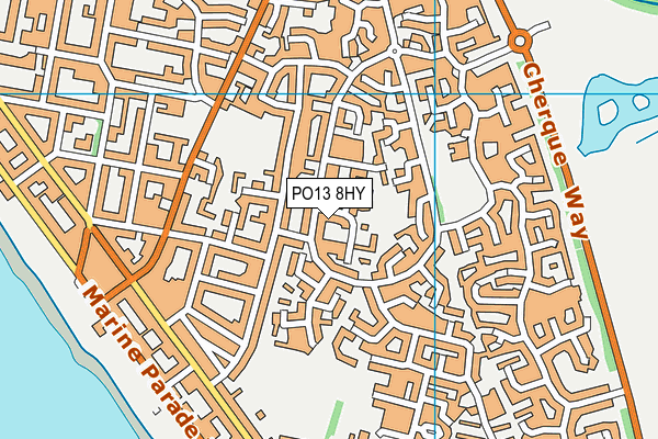 PO13 8HY map - OS VectorMap District (Ordnance Survey)