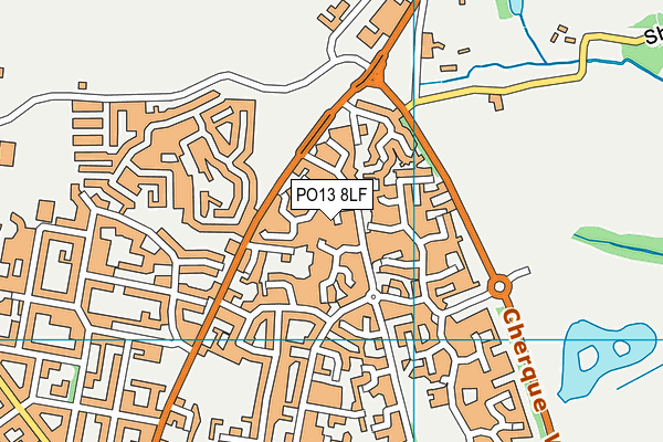 PO13 8LF map - OS VectorMap District (Ordnance Survey)