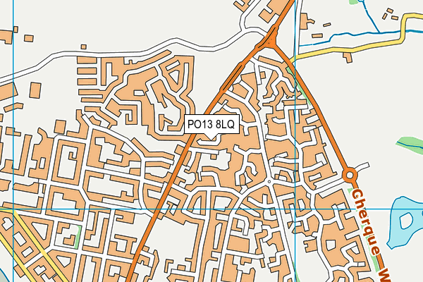 PO13 8LQ map - OS VectorMap District (Ordnance Survey)