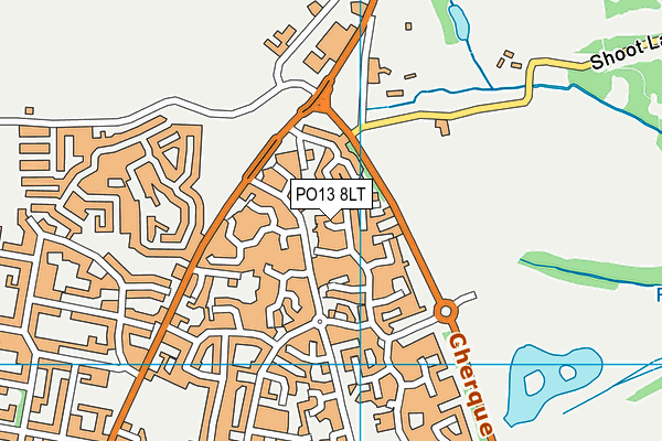 PO13 8LT map - OS VectorMap District (Ordnance Survey)