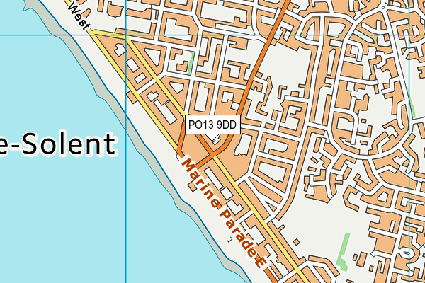 PO13 9DD map - OS VectorMap District (Ordnance Survey)