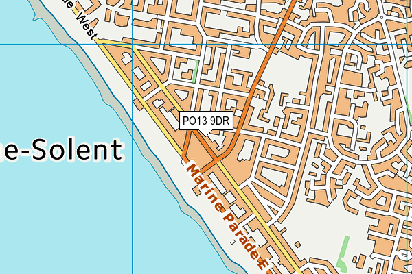 PO13 9DR map - OS VectorMap District (Ordnance Survey)